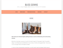 Tablet Screenshot of blissgowns.co.uk